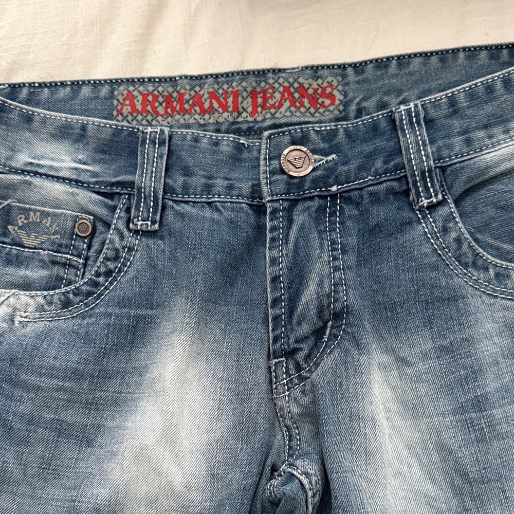 Armani Jeans Men's Faded Blue Denim